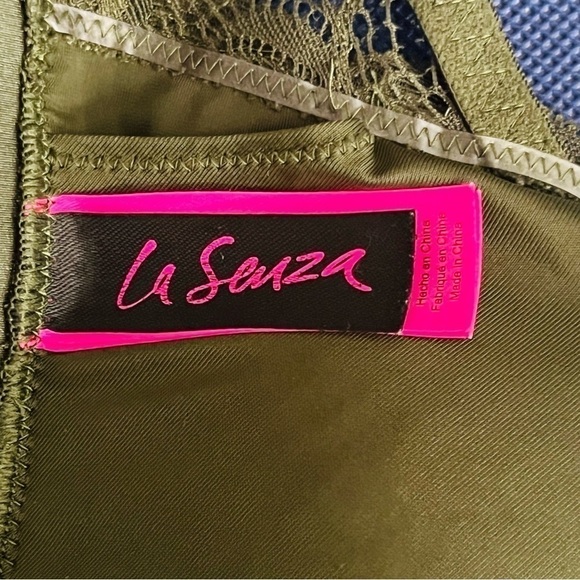 LA Senza push up bra lace padded mountain green size L - Picture 6 of 11
